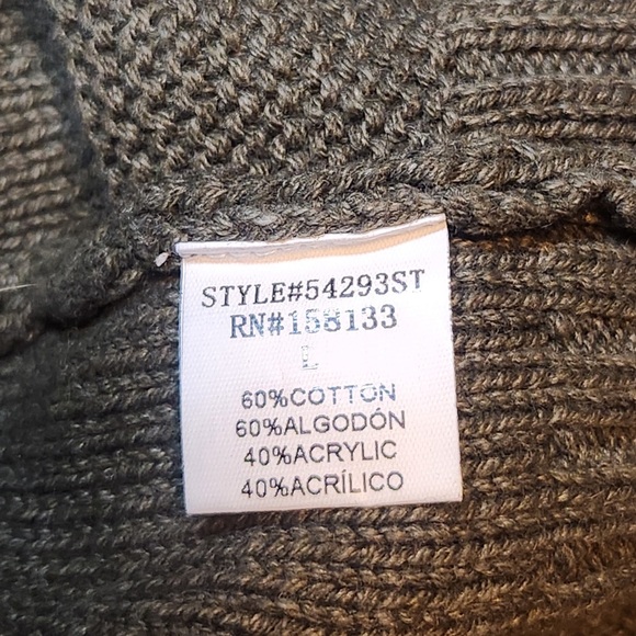 NWOT Pink Clover x Stitch Fix Gabriel Mockneck Textured Cotton Blend Sweater - Picture 6 of 6